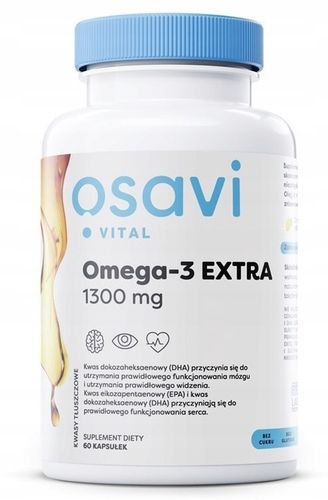 OSAVI OMEGA-3 EXTRA VITAL 1300MG CYTR 60 SOFTGELS na Arena.pl