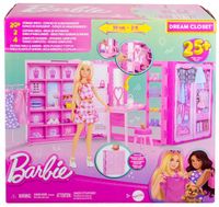 BARBIE SZAFA MARZEŃ 3.0 MODNY ZESTAW Z AKCESORIAMI UBRANKA HXD59