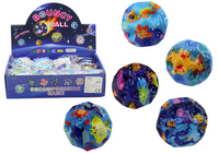 Piłeczka Świecąca Do Odbijania  z Wgłębieniami Zwierzęta Morskie 7cm