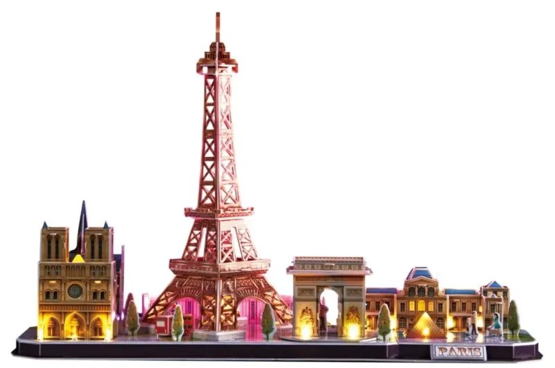Puzzle 3D LED. City Line. Paryż zdjęcie 2