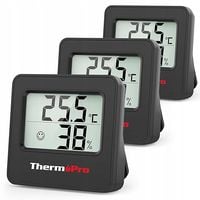 3 szt Cyfrowy termometr pokojowy z czujnikiem wilgotności ThermoPro TP157-3