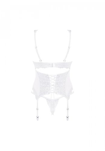 bielizna amor blanco gorset i stringi biały  s/m na Arena.pl