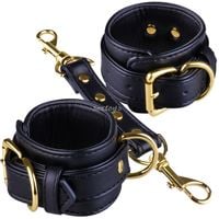 Mocne Skórzane Kajdanki Na Ręce Z Karabińczykami, Opaski Do Krępowania