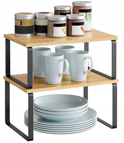 KOMPLET DWÓCH PÓŁEK kuchennych BANBUS na przyprawy do szafy STOJAK na Arena.pl