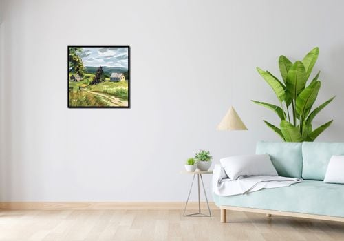 Plakat 60x60cm Bujna Wieś na Arena.pl