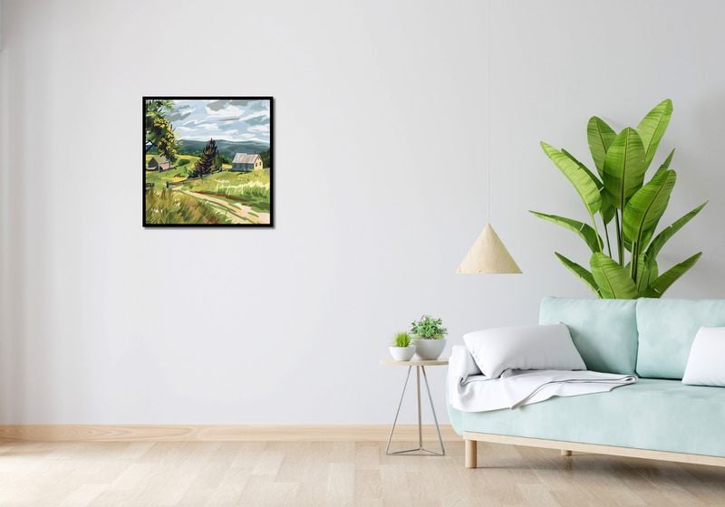 Plakat 60x60cm Bujna Wieś zdjęcie 4