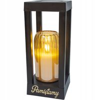 Solarny znicz LED STATUETKA NA CMENTARZ GRÓB DUŻA wieczna lampka na