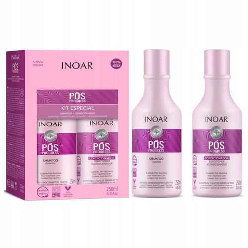 Zestaw Prezentowy szampon odżwyka Po Keratynie 2x250ml Inoar pos progress na Arena.pl