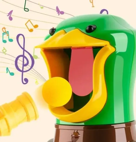 GŁODNA KACZKA STRZELANIE DO CELU 2 PISTOLETY I KULKI ZABAWKA GRA DLA DZIECI na Arena.pl