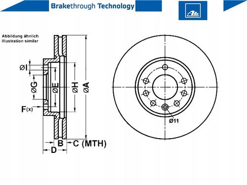 TARCZA HAM PRZOD 285X25 V POWER DISC ATE na Arena.pl