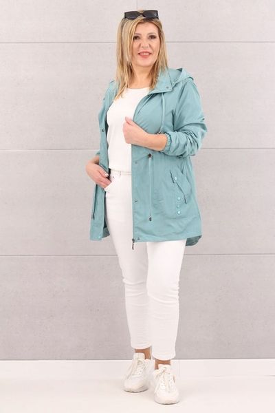 KURTKA DAMSKA PARKA CIENKA WIOSENNA PRZEJŚCIOWA Z KAPTUREM ROZMIARY zdjęcie 2