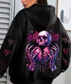 Bluza damska czarna z kapturem XXL