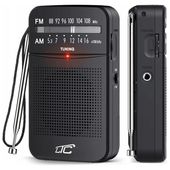 MOCNE KIESZONKOWE MINI RADIO PRZENOŚNE TURYSTYCZNE NA BATERIE