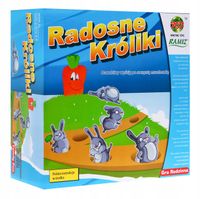 gra zręcznościowa dla dzieci RADOSNE KRÓLIKI szalony wyścig po marchewkę