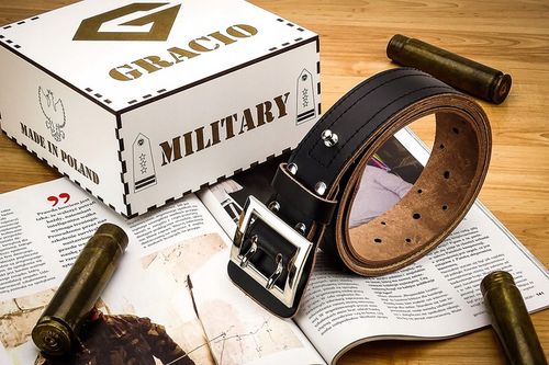 Pasek Męski Szeroki Pas wojskowy Gracio + GRATIS na Arena.pl