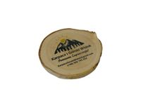 drewniany magnes pamiątka druk UV plaster brzozy 8-9 cm 20 szt