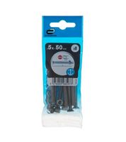 Śruba 5x50mm metryczny skok gwintu 8 szt. łeb płaski fra