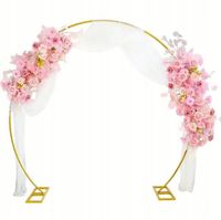 STELAŻ STOJAK ŁUK NA BALONY METAL ZŁOTY 2.4M KOMUNIA WESELE ŚCIANKA