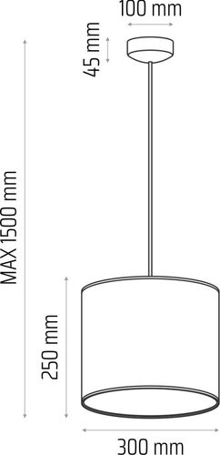 Lampa wisząca CLASSIC fi 30 szara na Arena.pl