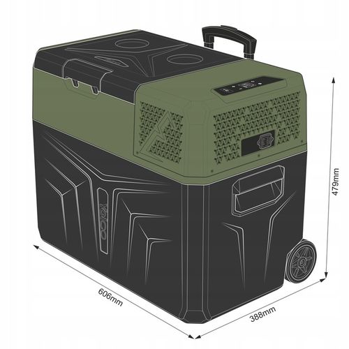 Lodówka kompresorowa Yolco BX40 GREEN Bluetooth na Arena.pl
