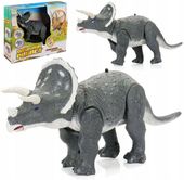 Duży Dinozaur Na Baterie Triceratops Szary
