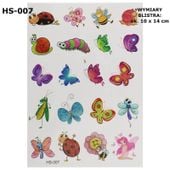 Tatuaże z brokatem owady, małe zwierzątka, różne wzory