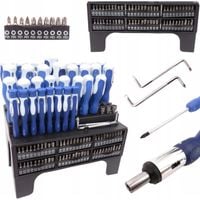 ZESTAW ŚRUBOKRĘTÓW WKRĘTAKÓW BITÓW STOJAK 100 ELEMENTÓW