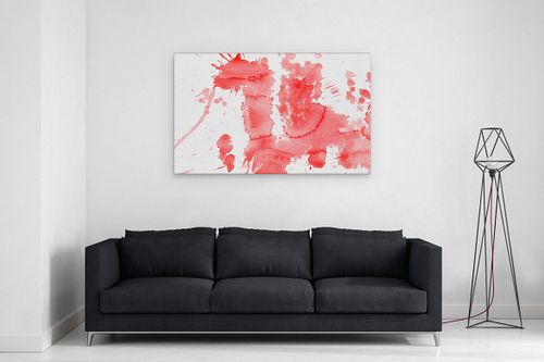 OBRAZ NA PŁÓTNIE CANVAS ABSTRAKCJA AKWAREL 02 130X80 CM na Arena.pl