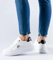 Białe sneakersy z cyrkoniową aplikacją Fairfax 39