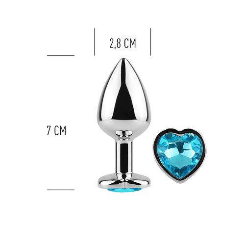 blue heart metal butt plug na Arena.pl