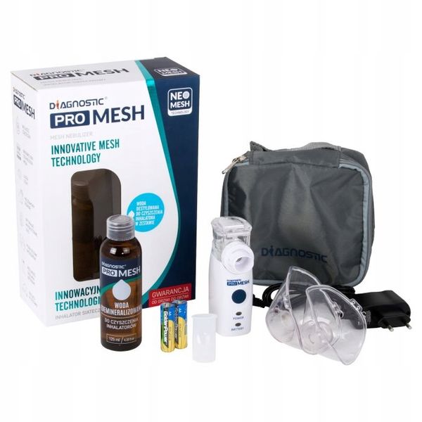 Inhalator nebulizator przenośny DIAGNOSTIC PRO MESH + gratis zdjęcie 1