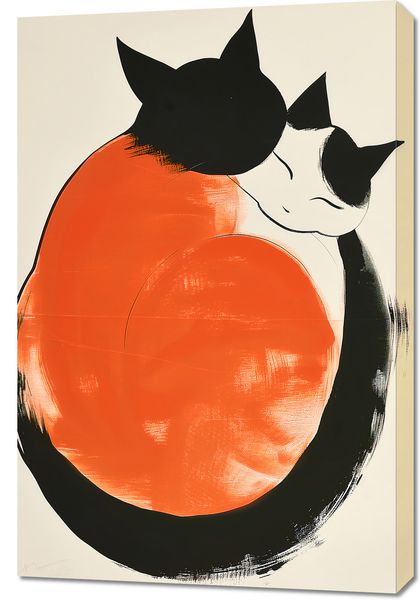 Obraz 60x90cm Yin i Yang Kotów zdjęcie 1