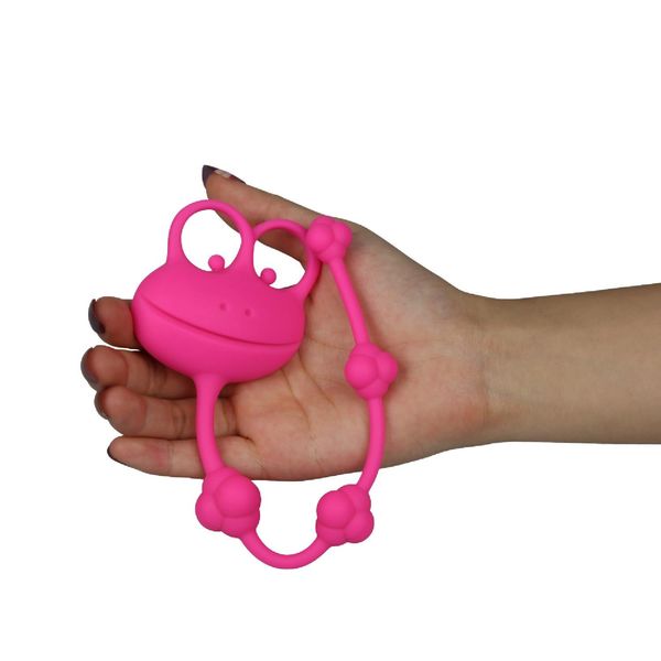 10"" Silicone Frog Anal Beads zdjęcie 3