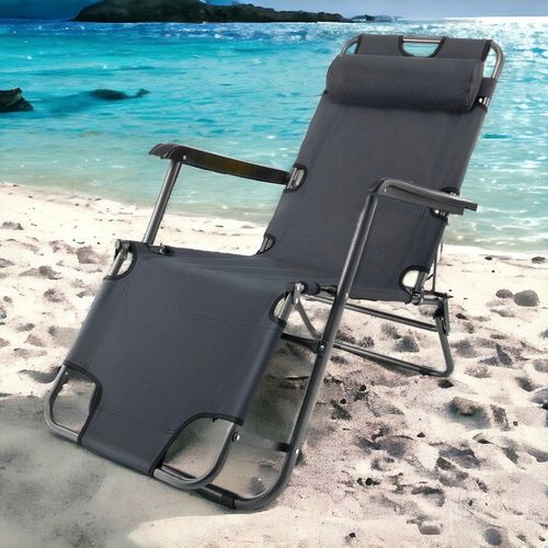 3 WZORY LEŻAK PLAŻOWY FOTEL OGRODOWY SKŁADANY NA PLAŻĘ 2W1 na Arena.pl