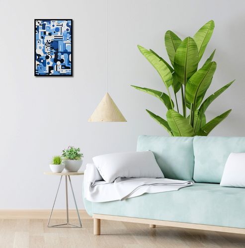 Plakat 30x45cm Niebieski Labirynt na Arena.pl