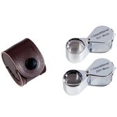 Leuchtturm - Chromowana lupa z powiększeniem 20x (3 soczewki)