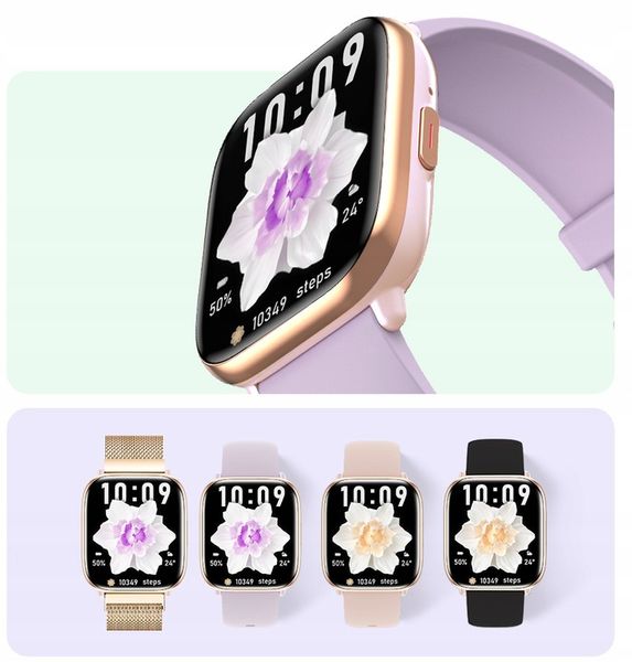 SMARTWATCH ZEGAREK DAMSKI POLSKIE MENU ROZMOWY SPORT AMOLED 4 PASKI zdjęcie 3