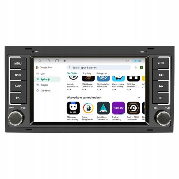 RADIO SAMOCHODOWE ANDROID 2+32 GB VW MULTIVAN T5 TOUAREG CAR PLAY ANDROID A zdjęcie 2