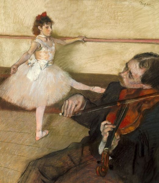The Dance Lesson, Edgar Degas - plakat 40x50 cm zdjęcie 1