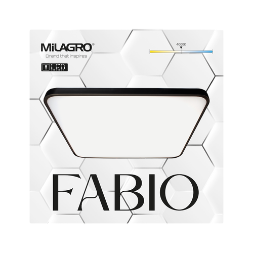 Plafon FABIO BLACK 35W na Arena.pl