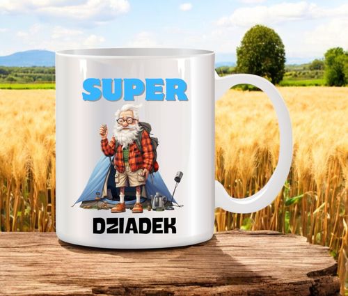 PODUSZKA I KUBEK ORYGINALNY PREZENT DZIEŃ DZIADKA URODZINY IMIENINY DZIADEK na Arena.pl