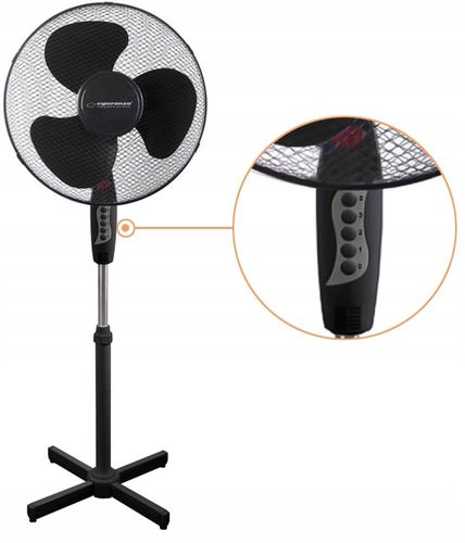 STOJĄCY WIATRAK PODŁOGOWY DO DOMU CICHY WENTYLATOR na Arena.pl