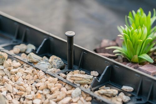 Obrzeże ogrodowe trawnikowe border 45 50m+250kotew na Arena.pl