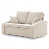 ŁÓŻKO SOFA NEO BEŻOWA KANAPA Wersalka Rozkładana Wygodna POSO SZTRUKS