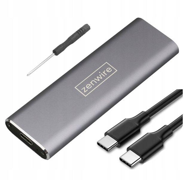 Adapter dysku Kieszeń na dysk SSD m.2 USB-C obudowa m2 SATA NGFF USB 3.0 zdjęcie 3