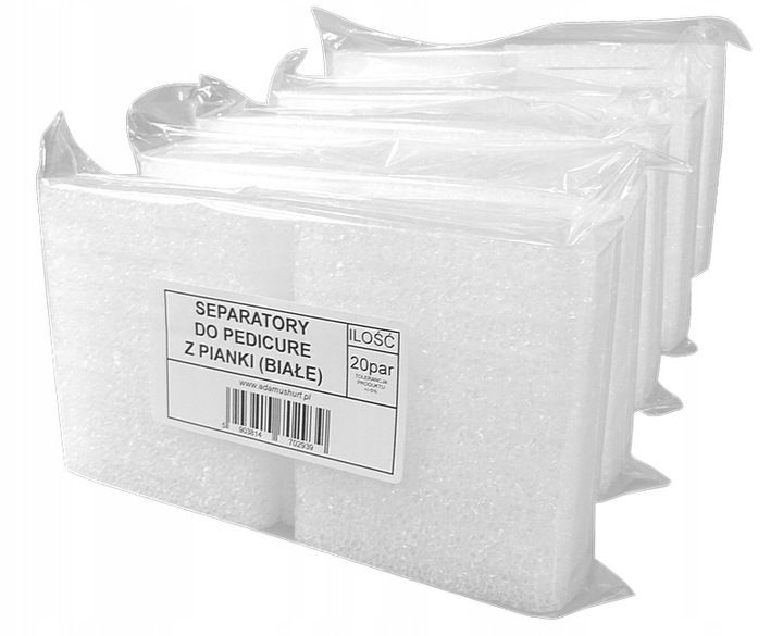 SEPARATORY PIANKOWE DO PEDICURE 100par (200szt) zdjęcie 1