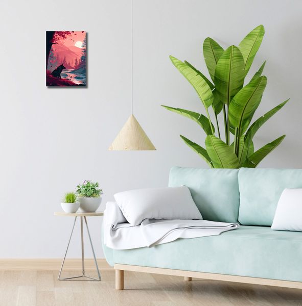 Obraz 20x30cm Wilk Przy Brzegu Lasu zdjęcie 2