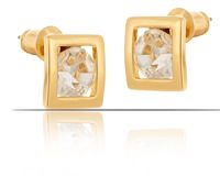 kolczyki kwadraty z kryształami preciosa z kolekcji classic (p7909au)