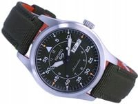 Zegarek męski Seiko 5 Automat zielony stalowy 100m