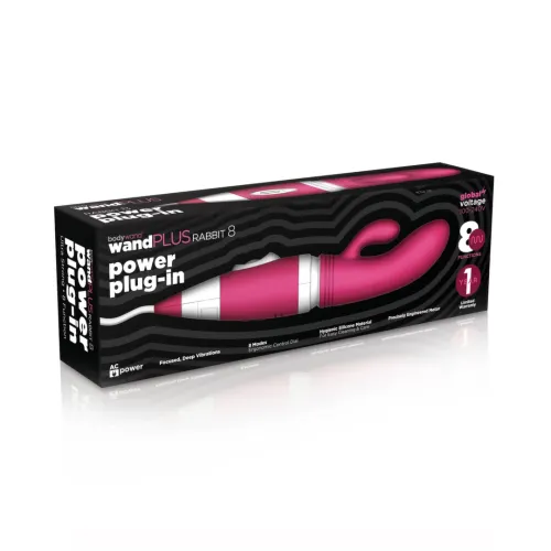 bodywand wand plus power plug-in rabbit pink - model zasilany na Arena.pl